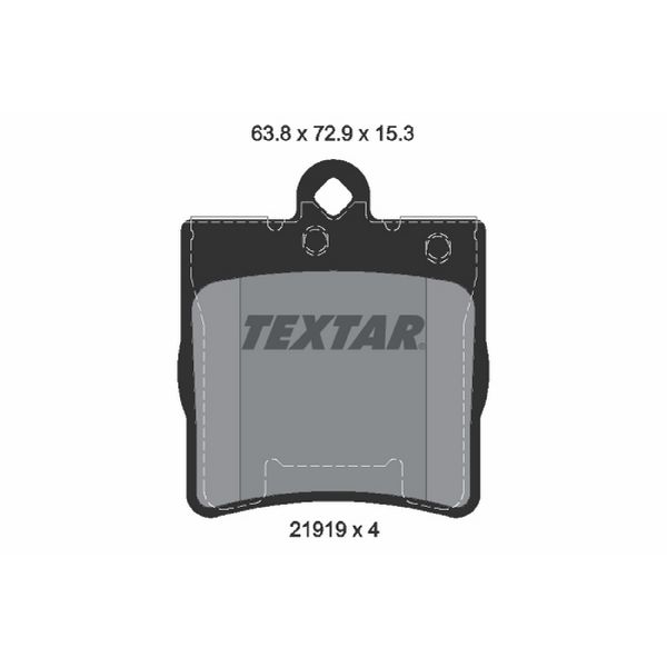 2001-2005 Mercedes-Benz C240 Disc Brake Pad Set - Rear (Textar)