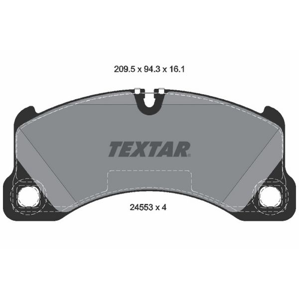 2003-2024 Porsche Cayenne Disc Brake Pad Set - Front (Textar)
