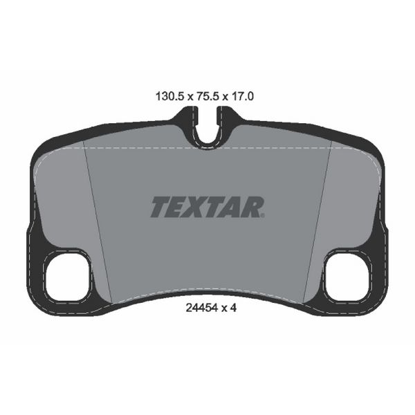 2007-2013 Porsche 911 Disc Brake Pad Set - Rear (Textar)