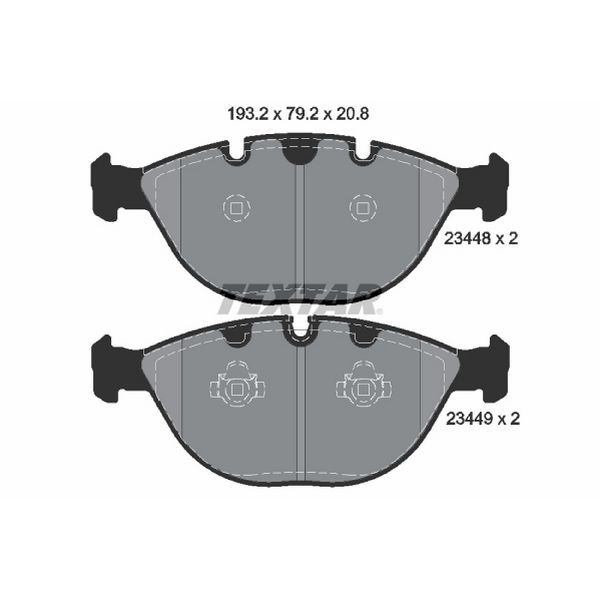 2002-2006 BMW X5 Disc Brake Pad Set - Front (Textar)