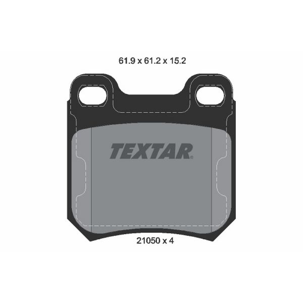 1999-2003 Saab 9-3 Disc Brake Pad Set - Rear (Textar)
