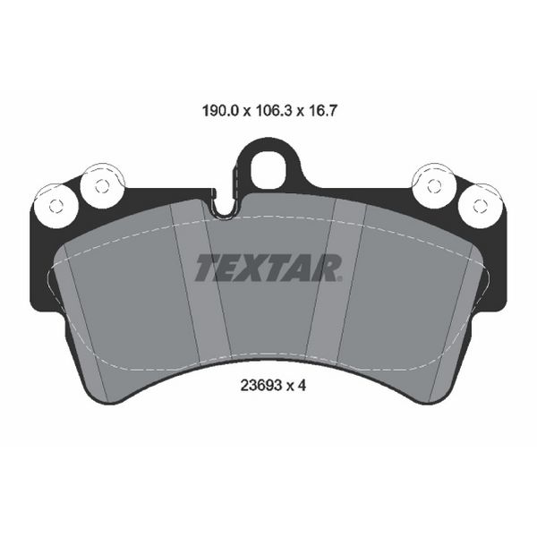 2007-2016 Audi Q7 Disc Brake Pad Set - Front (Textar)