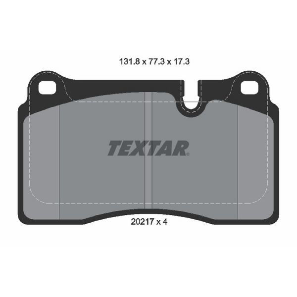 2006-2009 Land Rover Range Rover Sport Disc Brake Pad Set - Front (Textar)