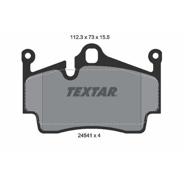 2005-2016 Porsche Boxster Disc Brake Pad Set - Rear (Textar)