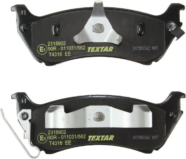 1998-2000 Mercedes-Benz ML320 Disc Brake Pad Set - Rear (Textar)