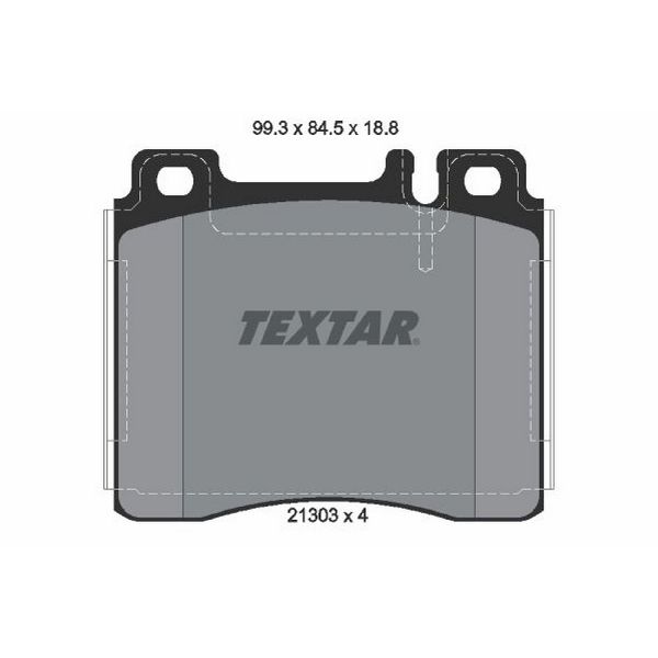 1995-1999 Mercedes-Benz S320 Disc Brake Pad Set - Front (Textar)