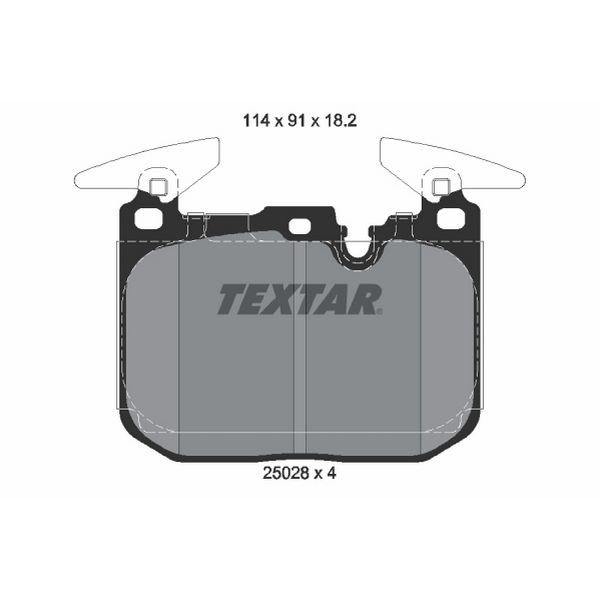 2016 BMW M4 Disc Brake Pad Set - Front (Textar)