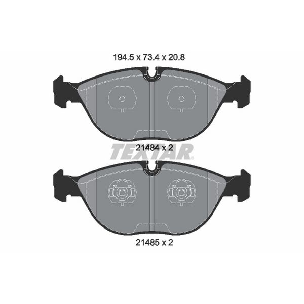 2003-2006 Mercedes-Benz S500 Disc Brake Pad Set - Front (Textar)