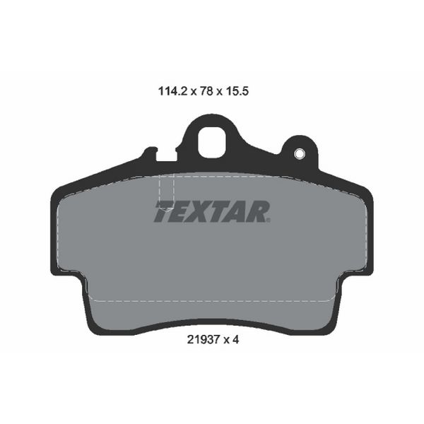 1997-2008 Porsche Boxster Disc Brake Pad Set - Front (Textar)