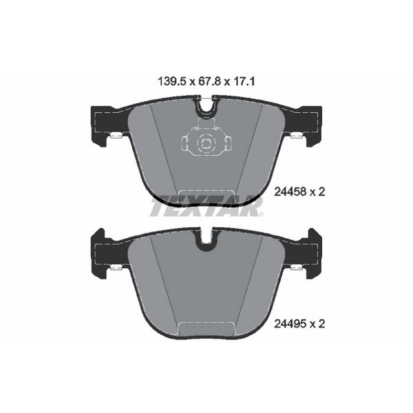2010-2019 BMW X6 Disc Brake Pad Set - Rear (Textar)