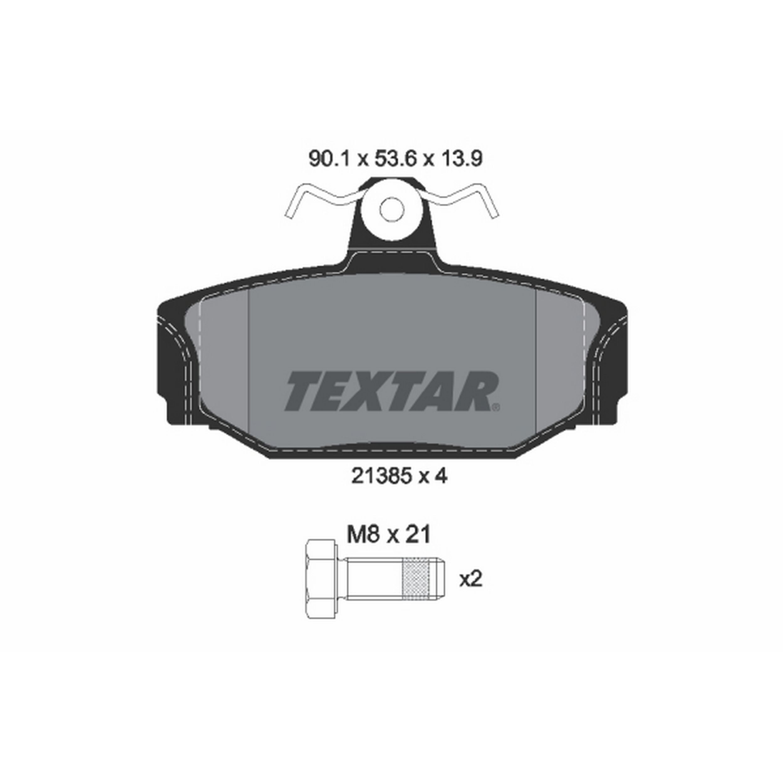 1998, 1997 Volvo S90 Disc Brake Pad Set