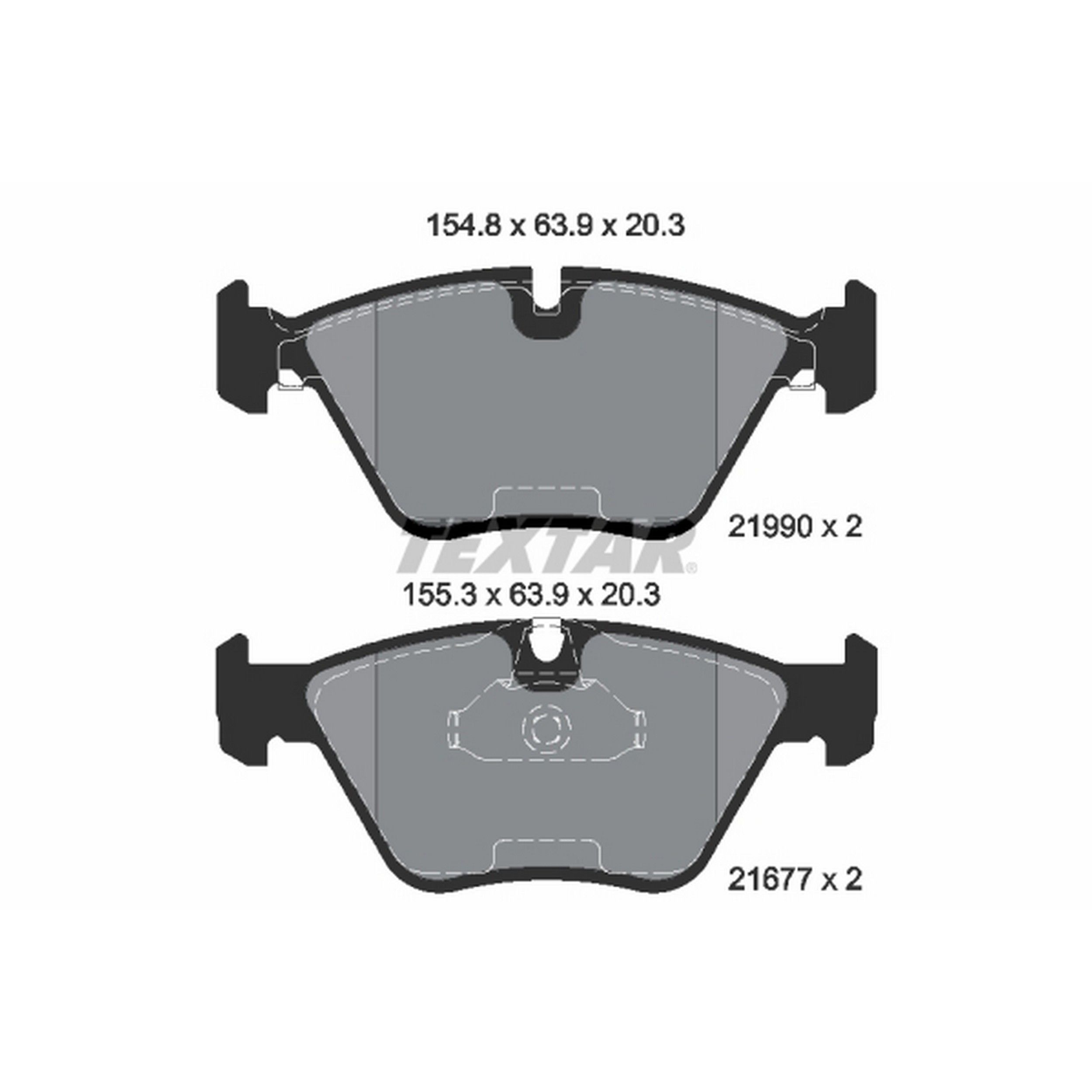 2000, 1999, 1998, 1997 BMW 528i Disc Brake Pad Set