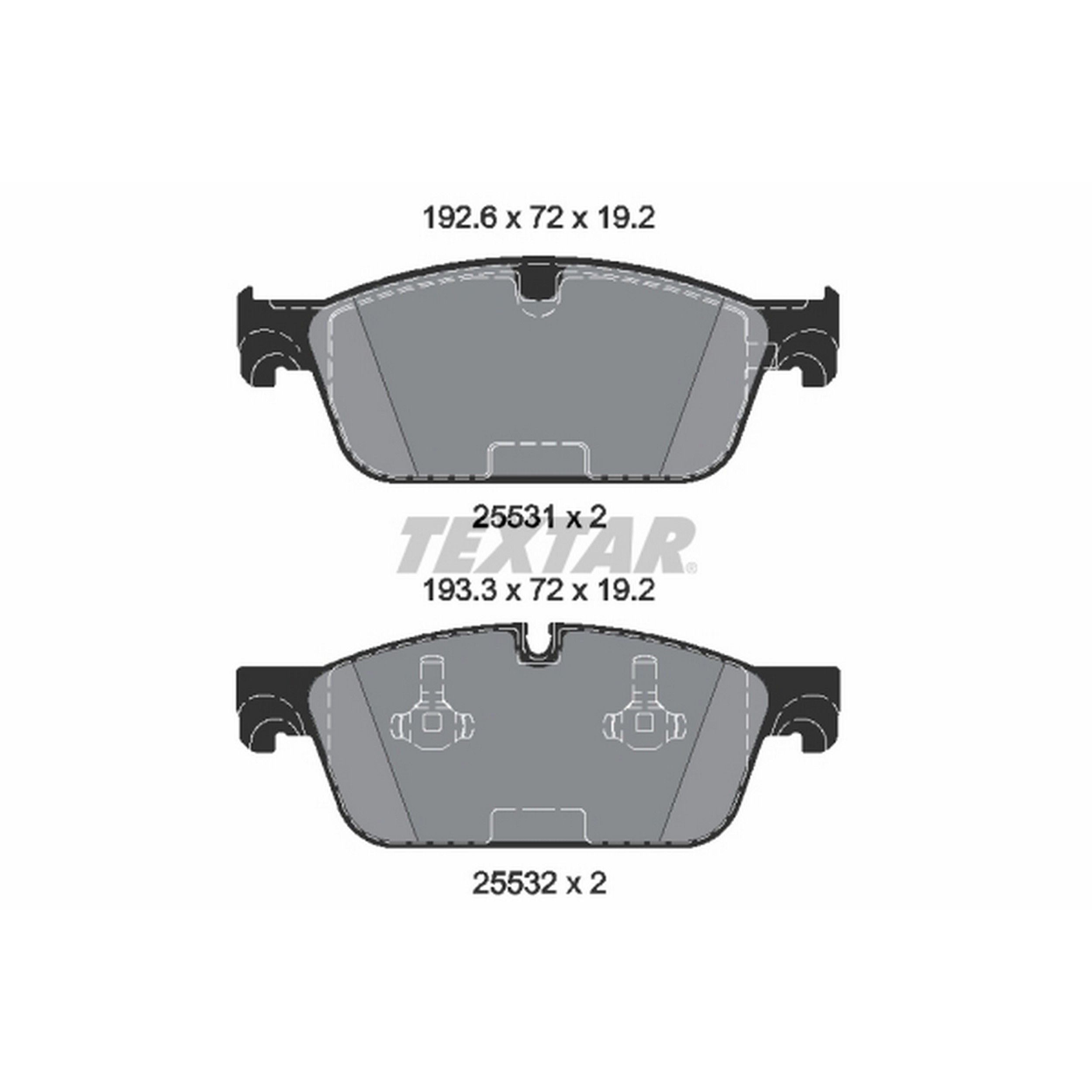 2015, 2014, 2013, 2012 Mercedes-Benz ML350 2012-2015 Mercedes-Benz GLE63 AMG Disc Brake Pad Set