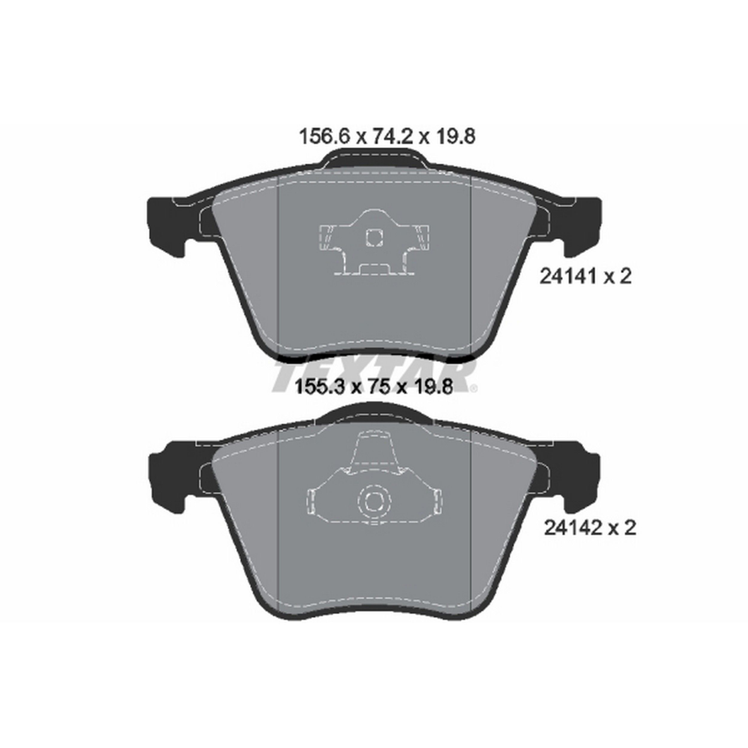 2014, 2013, 2012, 2011, 2010, 2009, 2008, 2007, 2006, 2005, 2004, 2003 Volvo XC90 Disc Brake Pad Set