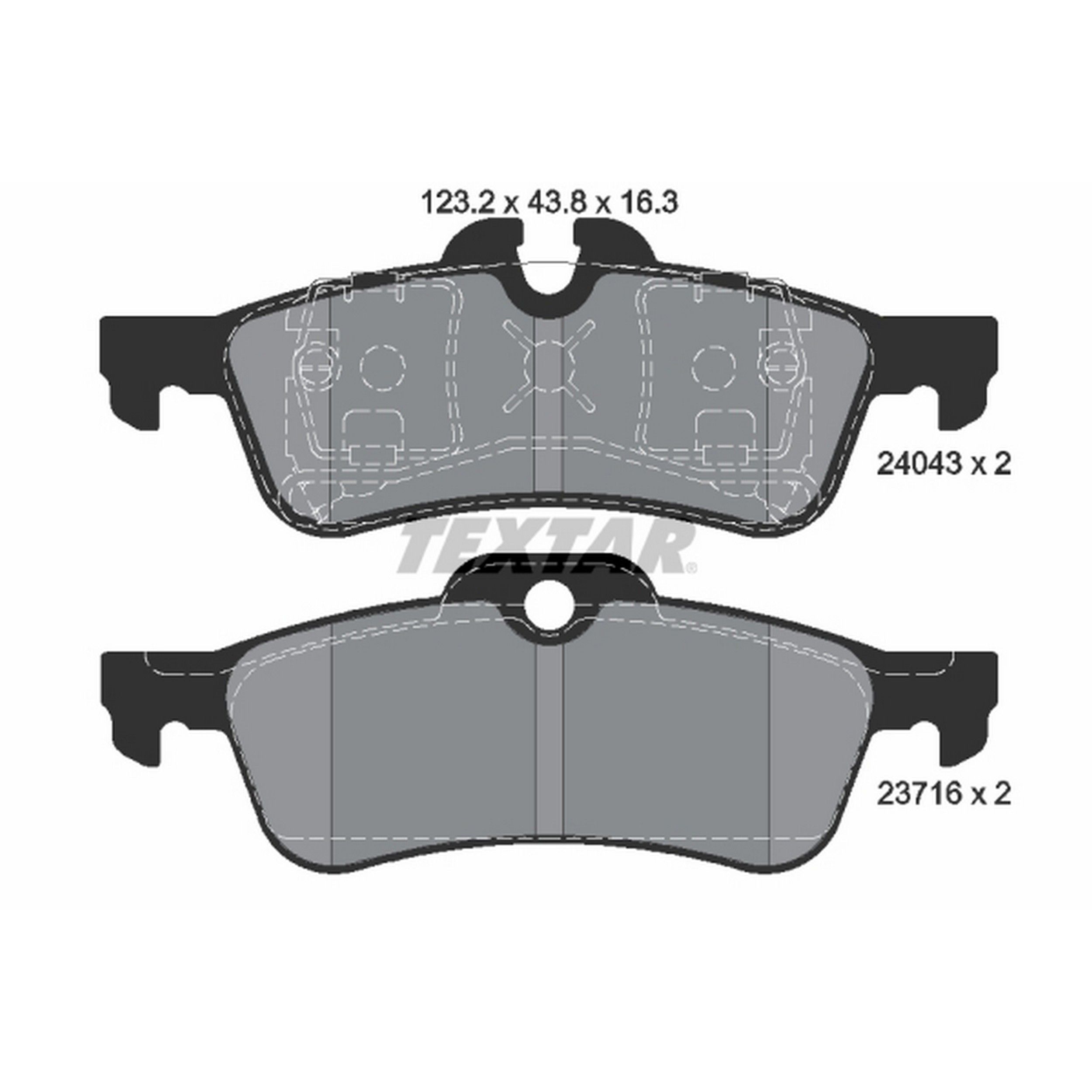 2008, 2007, 2006, 2005, 2004, 2003, 2002 Mini Cooper Disc Brake Pad Set