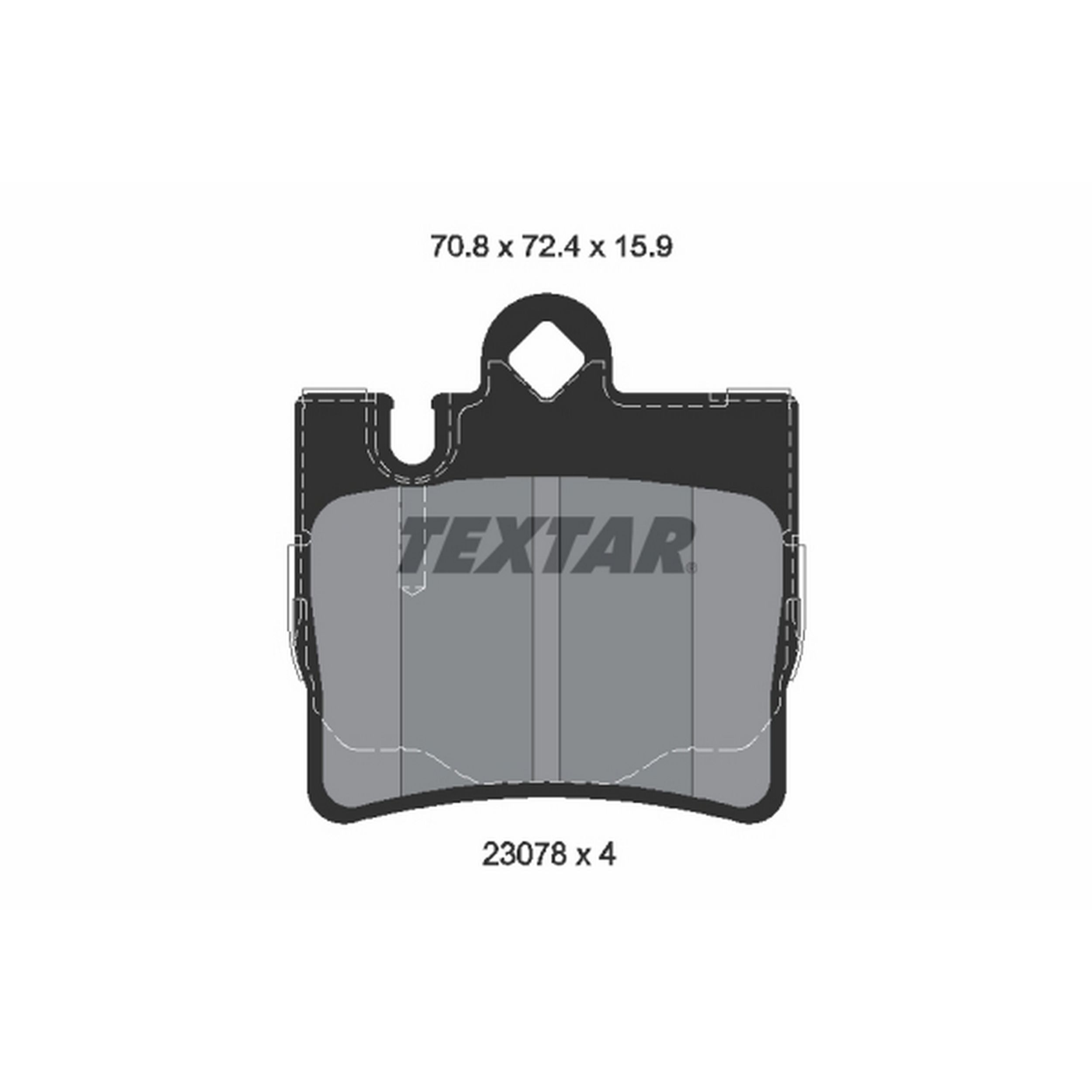 2002, 2001 Mercedes-Benz CL600 2001-2002 Mercedes-Benz CL500 Disc Brake Pad Set