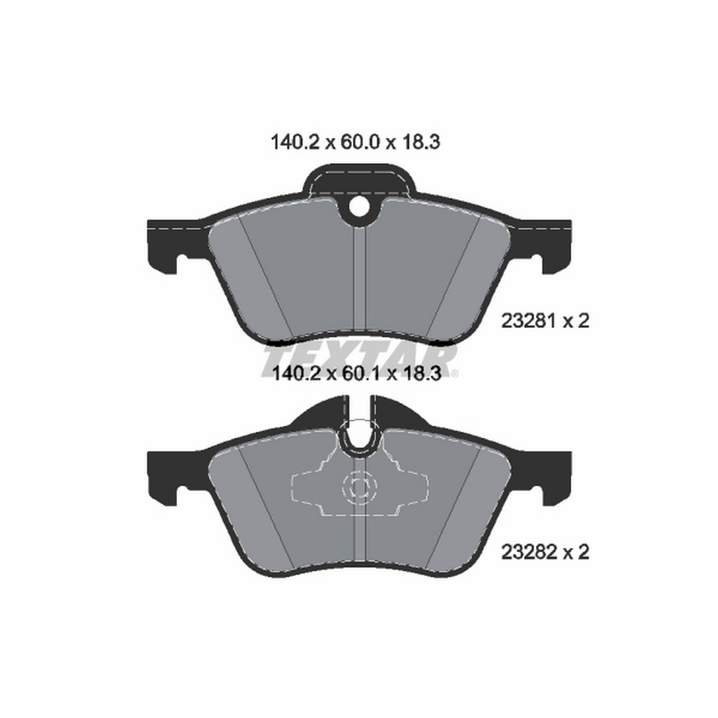 2008, 2007, 2006, 2005, 2004, 2003, 2002 Mini Cooper Disc Brake Pad Set