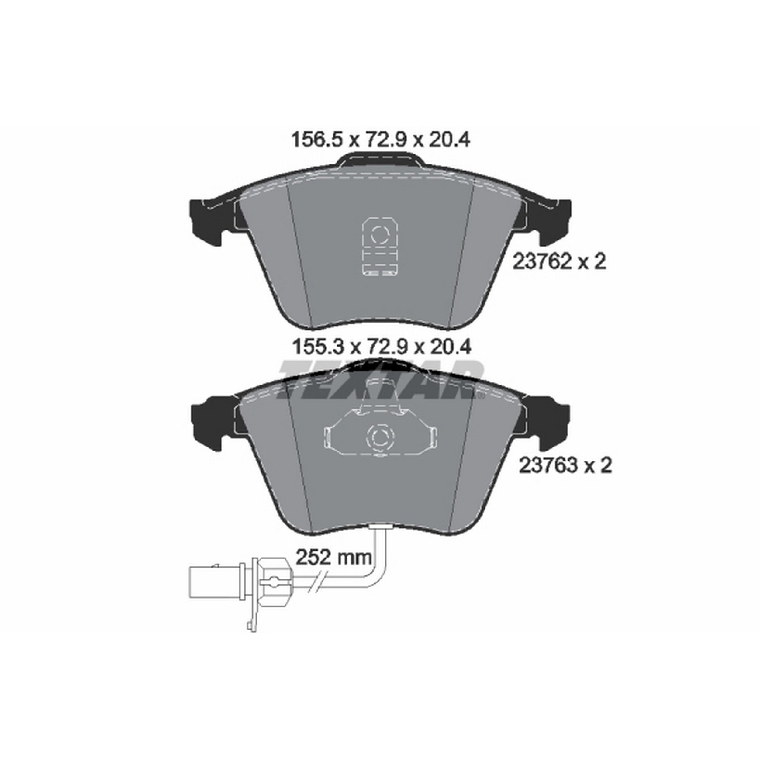 2003, 2002 Audi S6 Quattro Disc Brake Pad Set