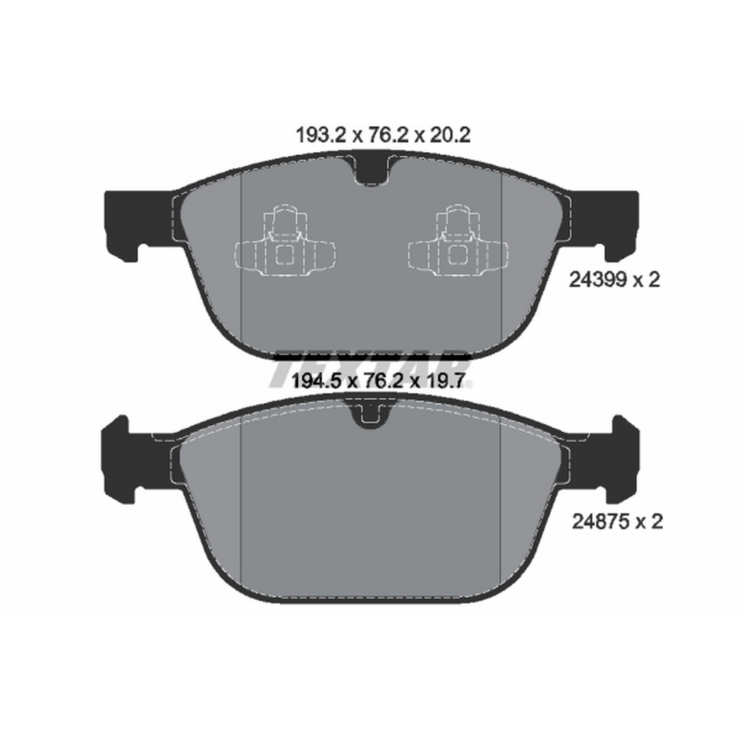 2014, 2013, 2012, 2011, 2010, 2009, 2008, 2007, 2006, 2005, 2004, 2003 Volvo XC90 Disc Brake Pad Set