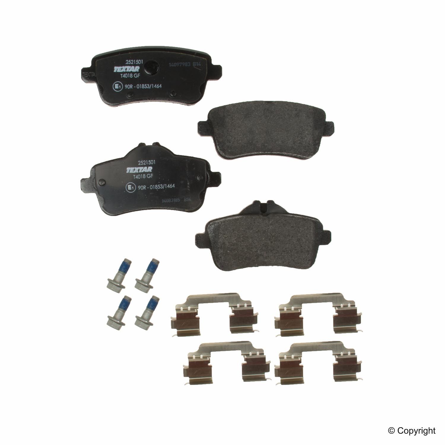 2015, 2014, 2013, 2012 Mercedes-Benz ML500 2012-2015 Mercedes-Benz ML250 Disc Brake Pad Set