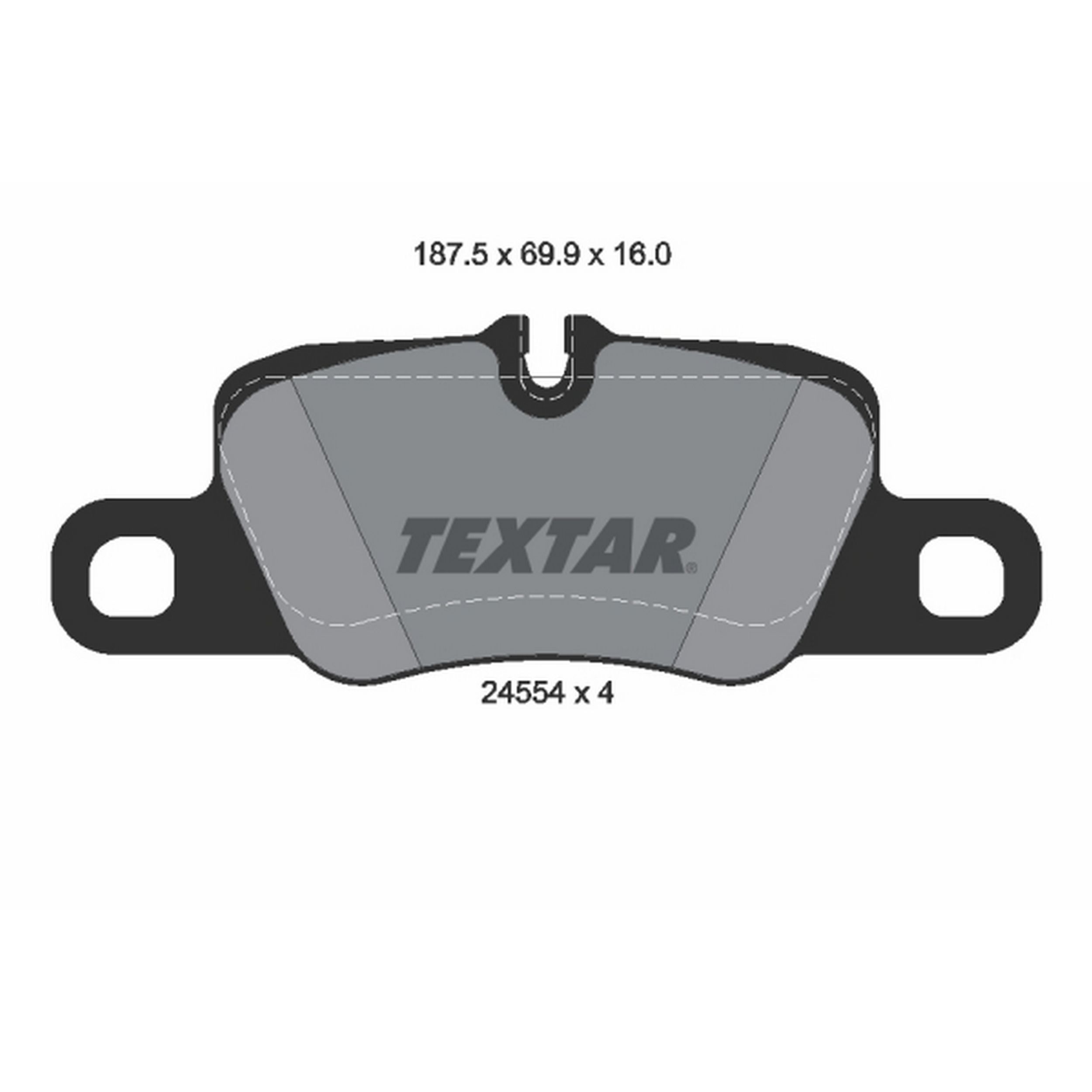 2015, 2014, 2013, 2012 Porsche 911 Disc Brake Pad Set
