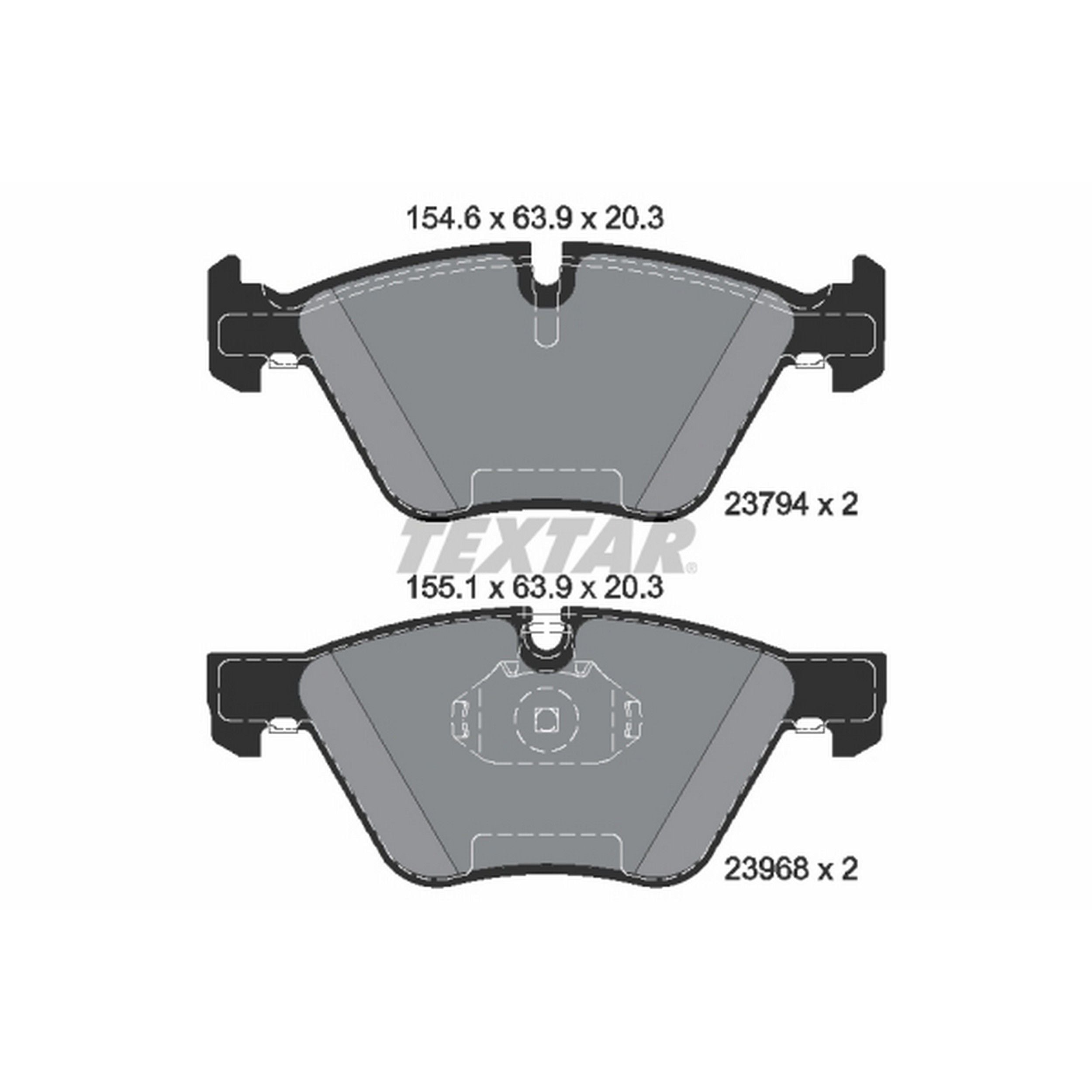 2009-2016 BMW 330xi Disc Brake Pad Set Textar