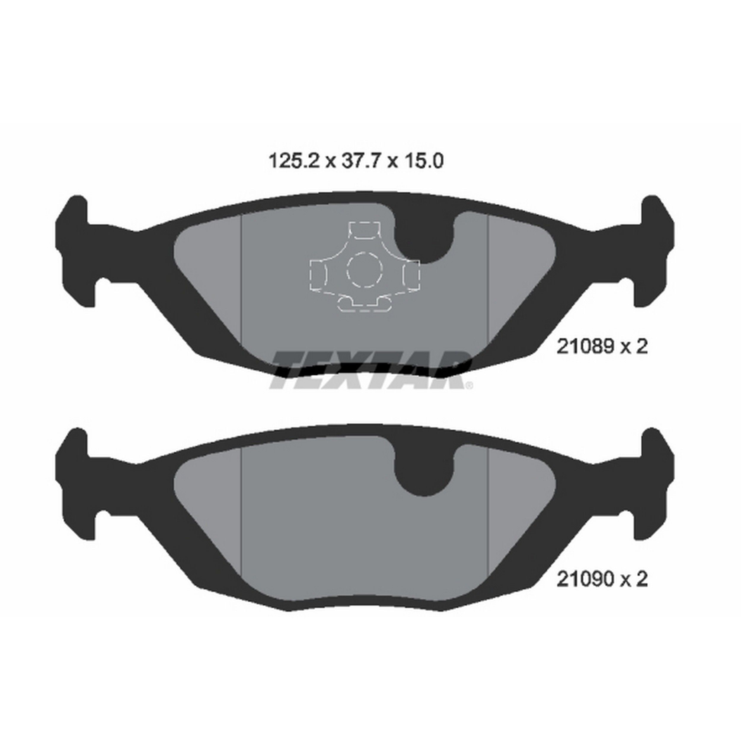 1998, 1997, 1996, 1995 Saab 9000 Disc Brake Pad Set