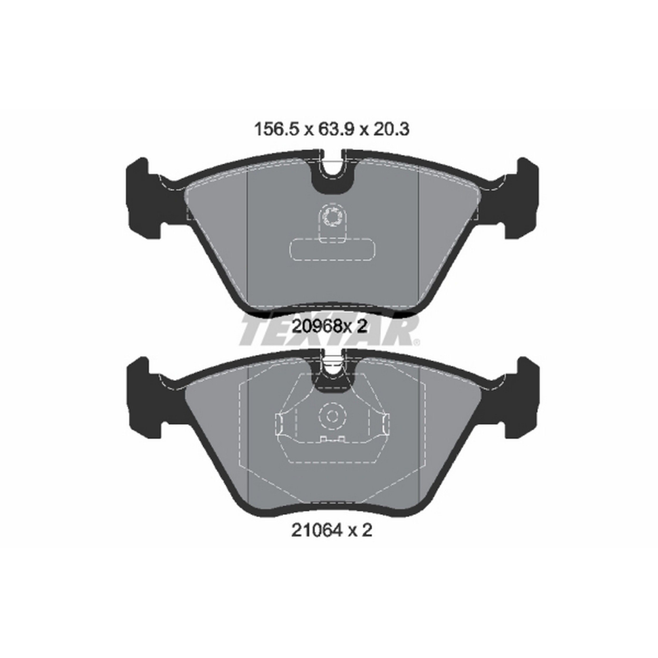 2006, 2005, 2004, 2003, 2002, 2001, 2000, 1999, 1998, 1997, 1996, 1995 BMW M3 Disc Brake Pad Set
