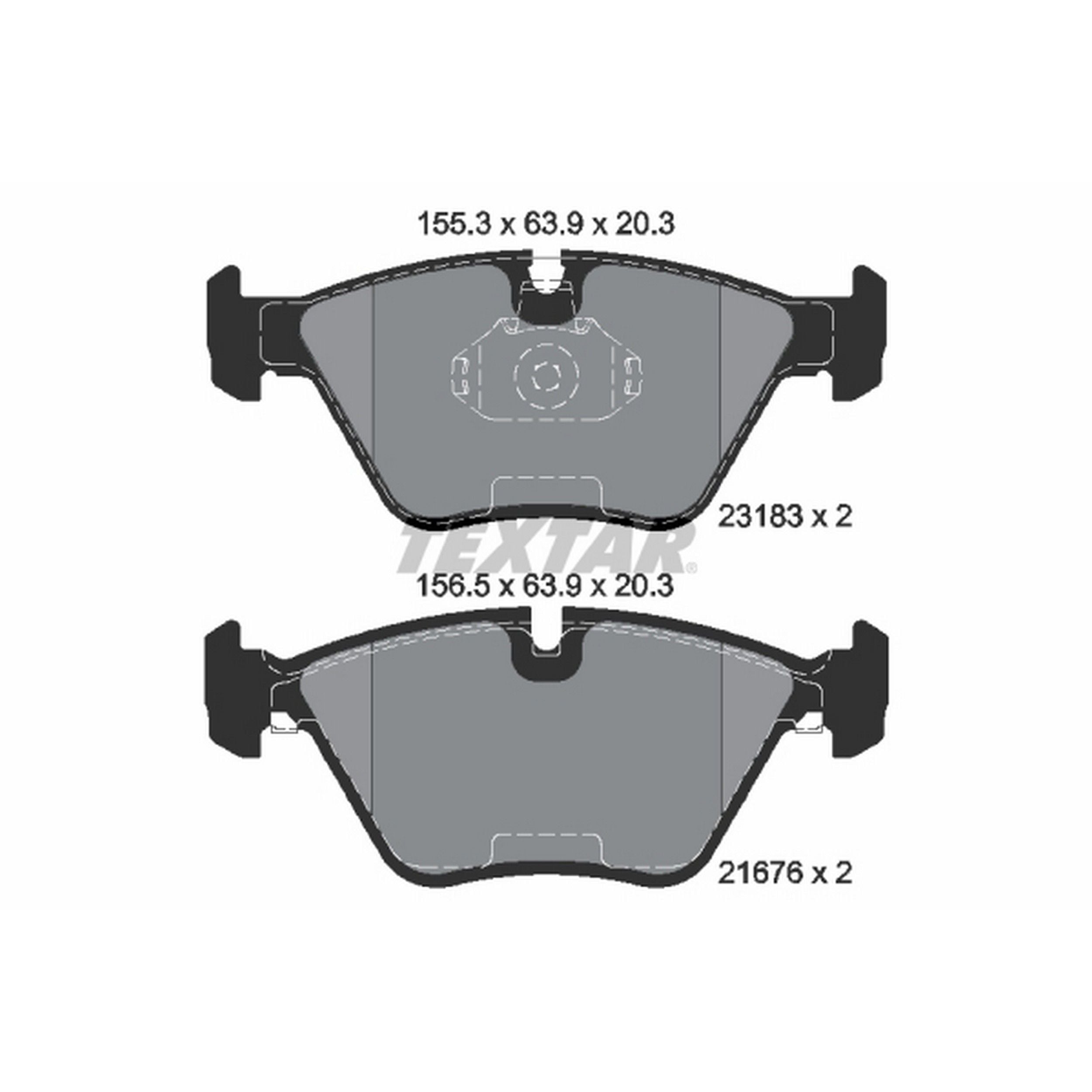 2006-2008 BMW 330Ci Disc Brake Pad Set Textar