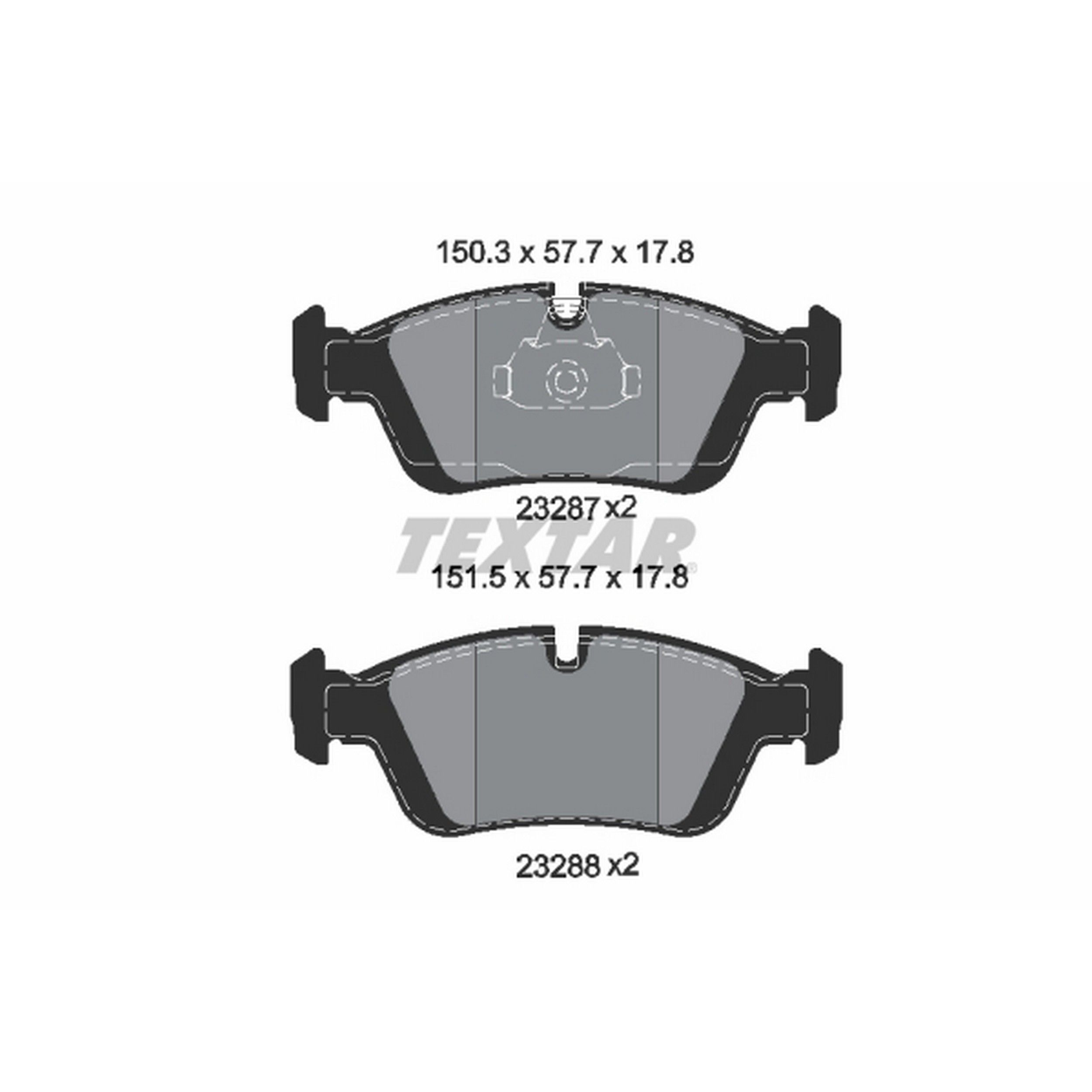 2003-2008 Bentley Brooklands Disc Brake Pad Set Textar