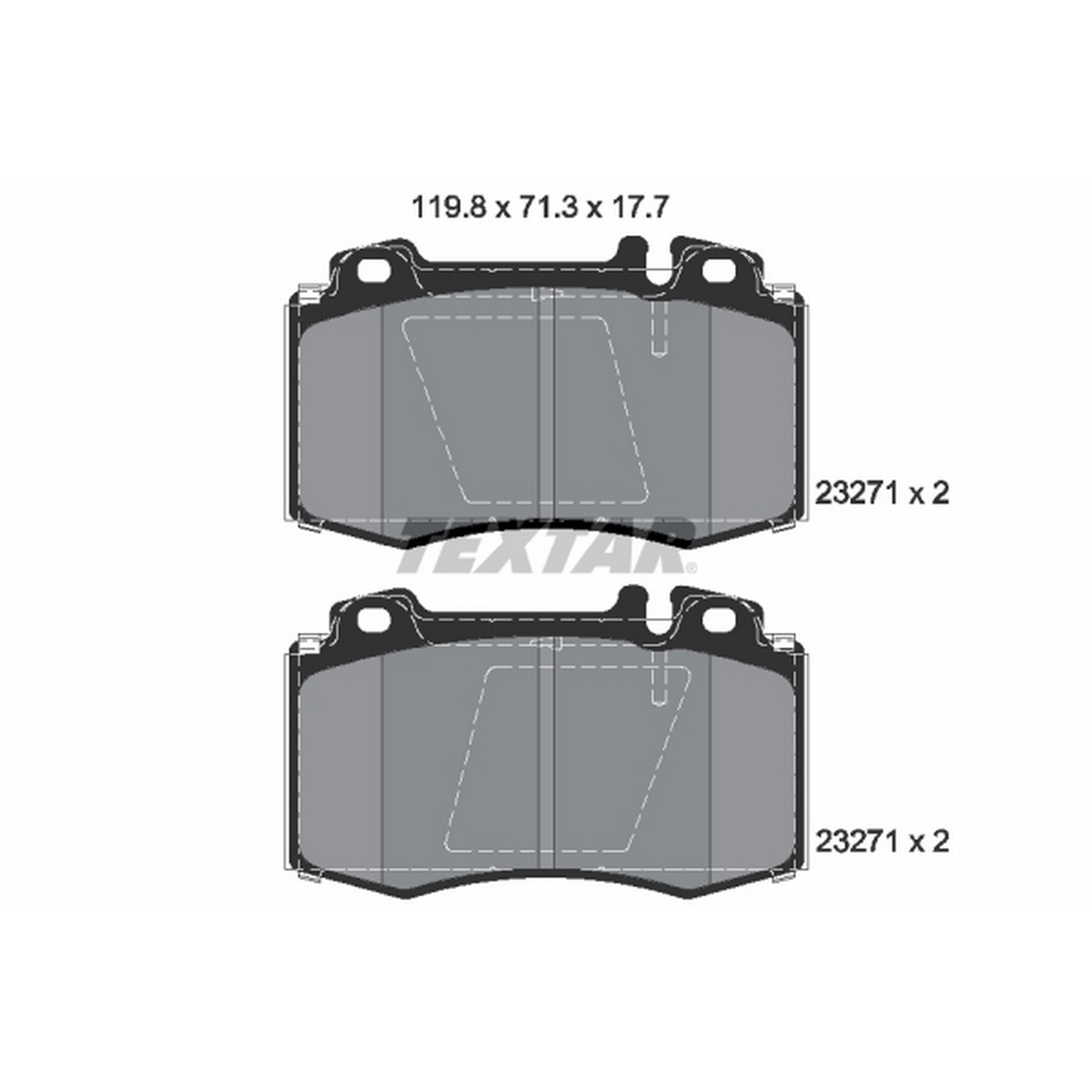 2005, 2004, 2003, 2002 Mercedes-Benz ML500 2002-2005 Mercedes-Benz CL500 Disc Brake Pad Set