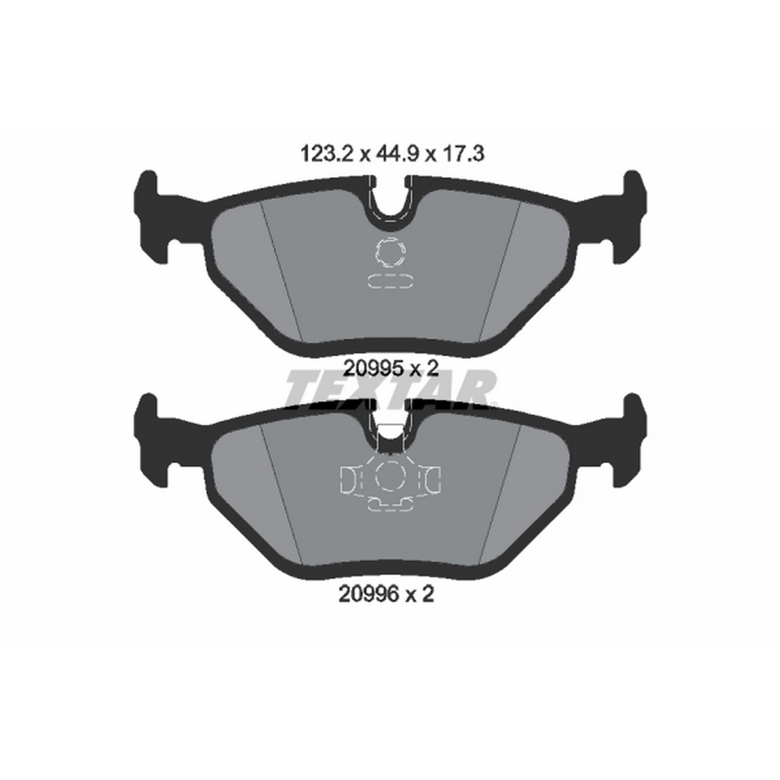 1999, 1998, 1997, 1996, 1995 BMW M3 Disc Brake Pad Set