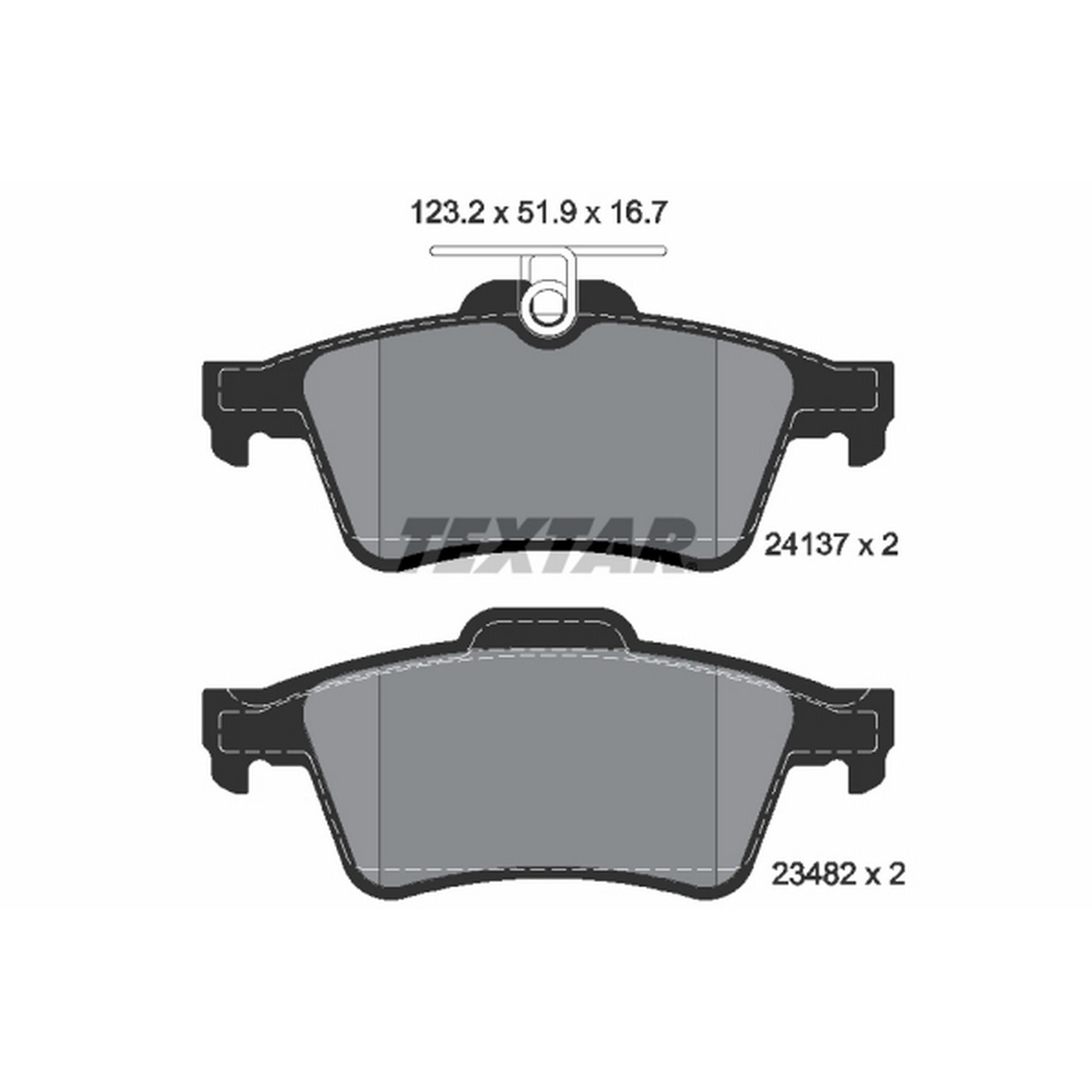 2013, 2012, 2011, 2010, 2009, 2008, 2007, 2006, 2005, 2004 Mazda 3 Disc Brake Pad Set