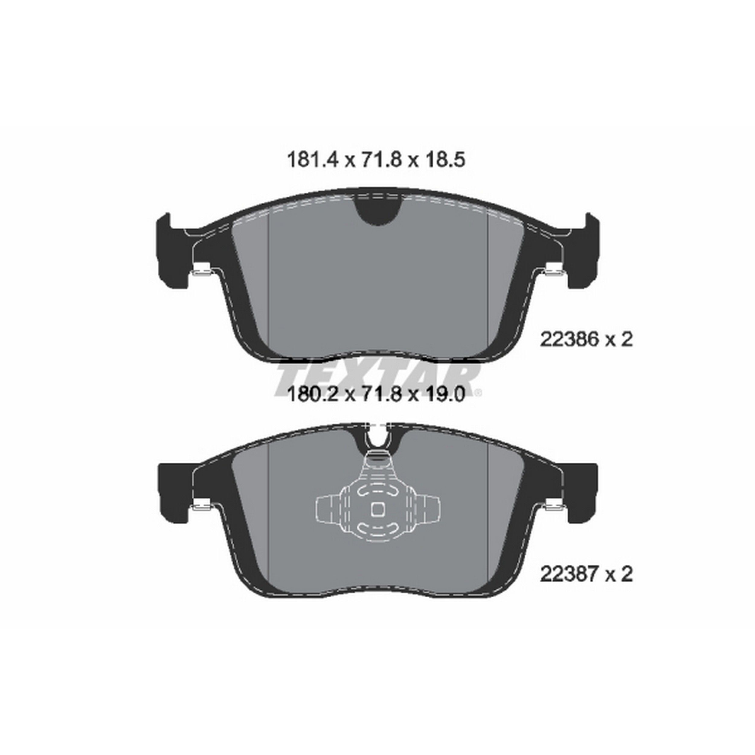 2017, 2016 Volvo XC60 Disc Brake Pad Set