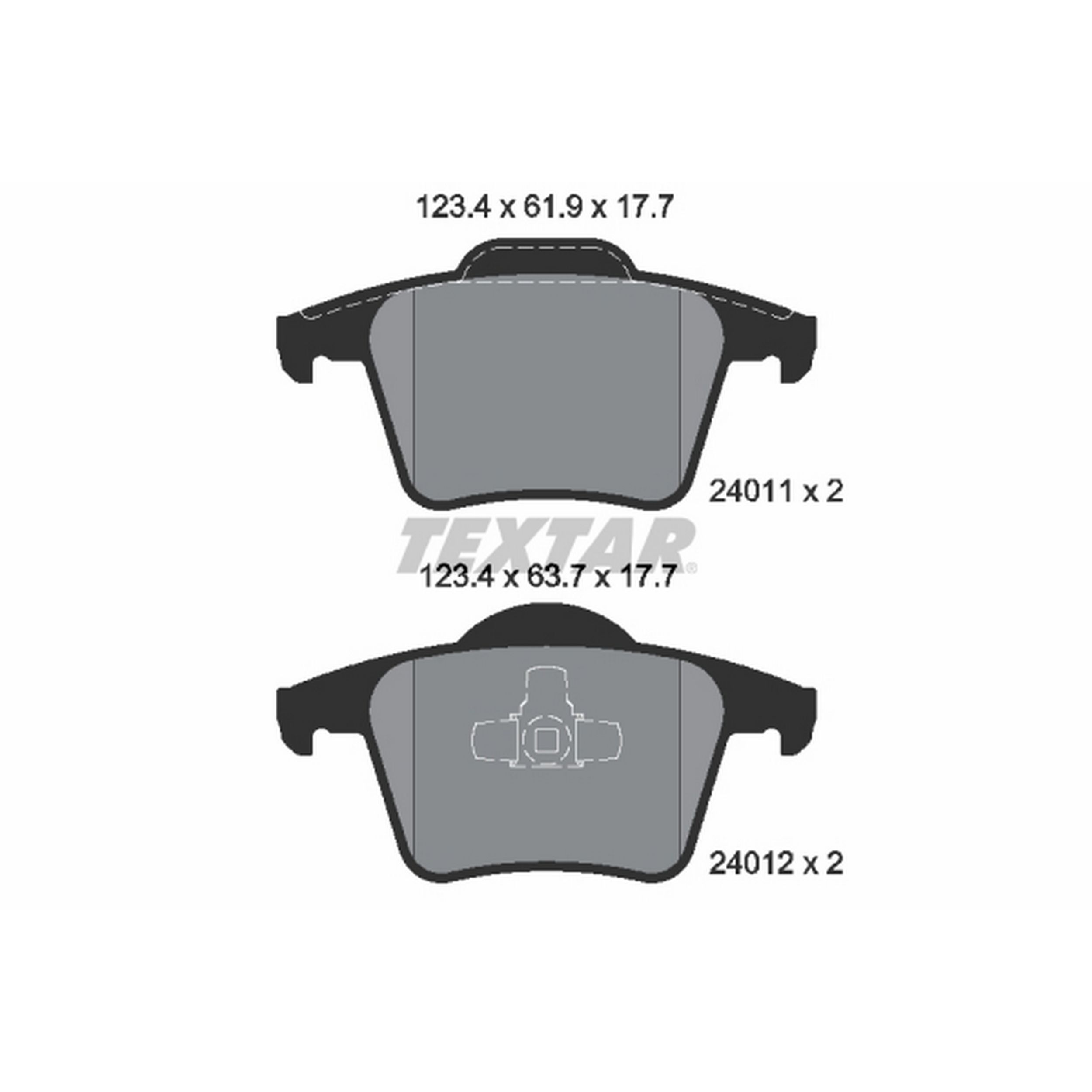 2014, 2013, 2012, 2011, 2010, 2009, 2008, 2007, 2006, 2005, 2004, 2003 Volvo XC90 Disc Brake Pad Set