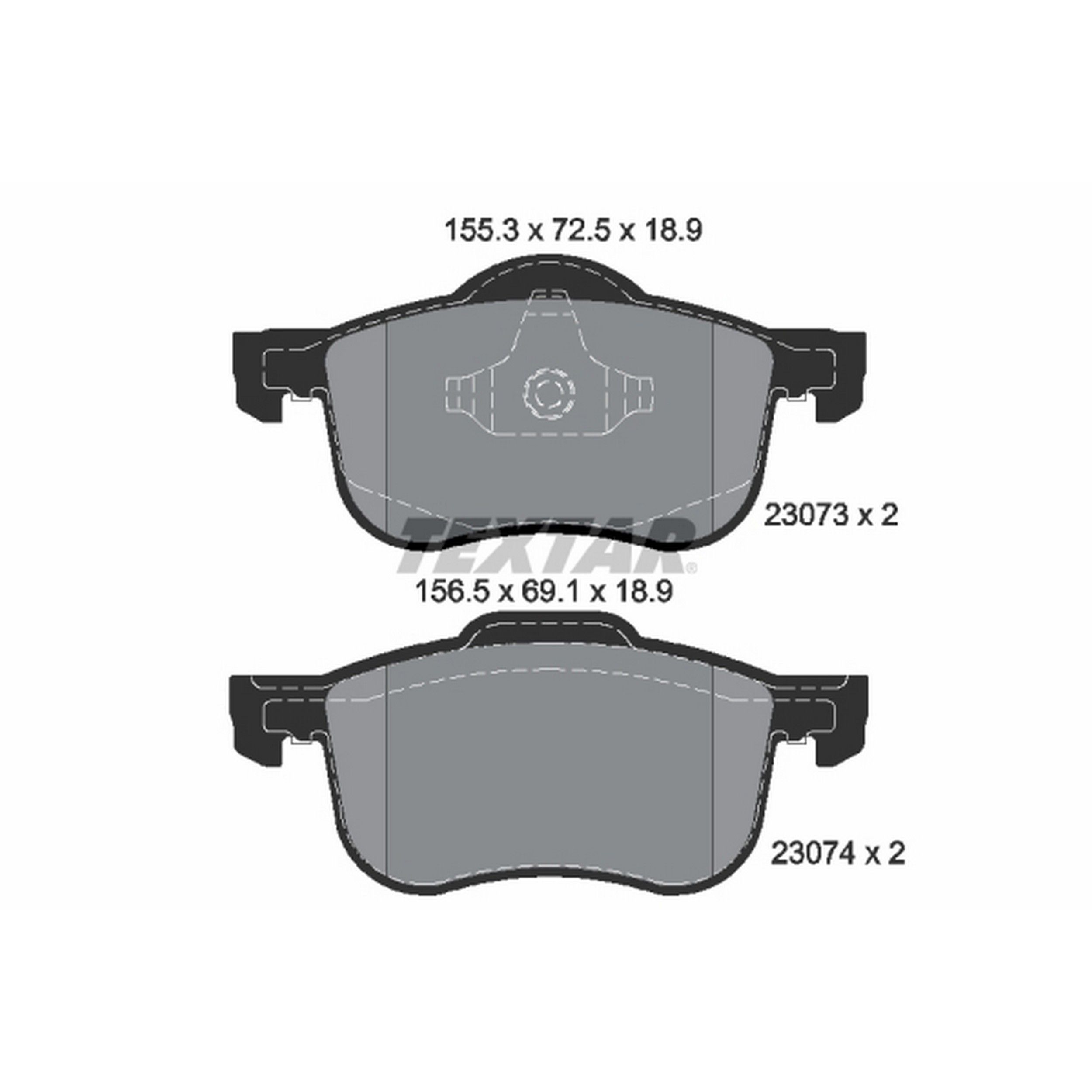 2006, 2005, 2004, 2003, 2002, 2001, 2000, 1999 Volvo S80 Disc Brake Pad Set