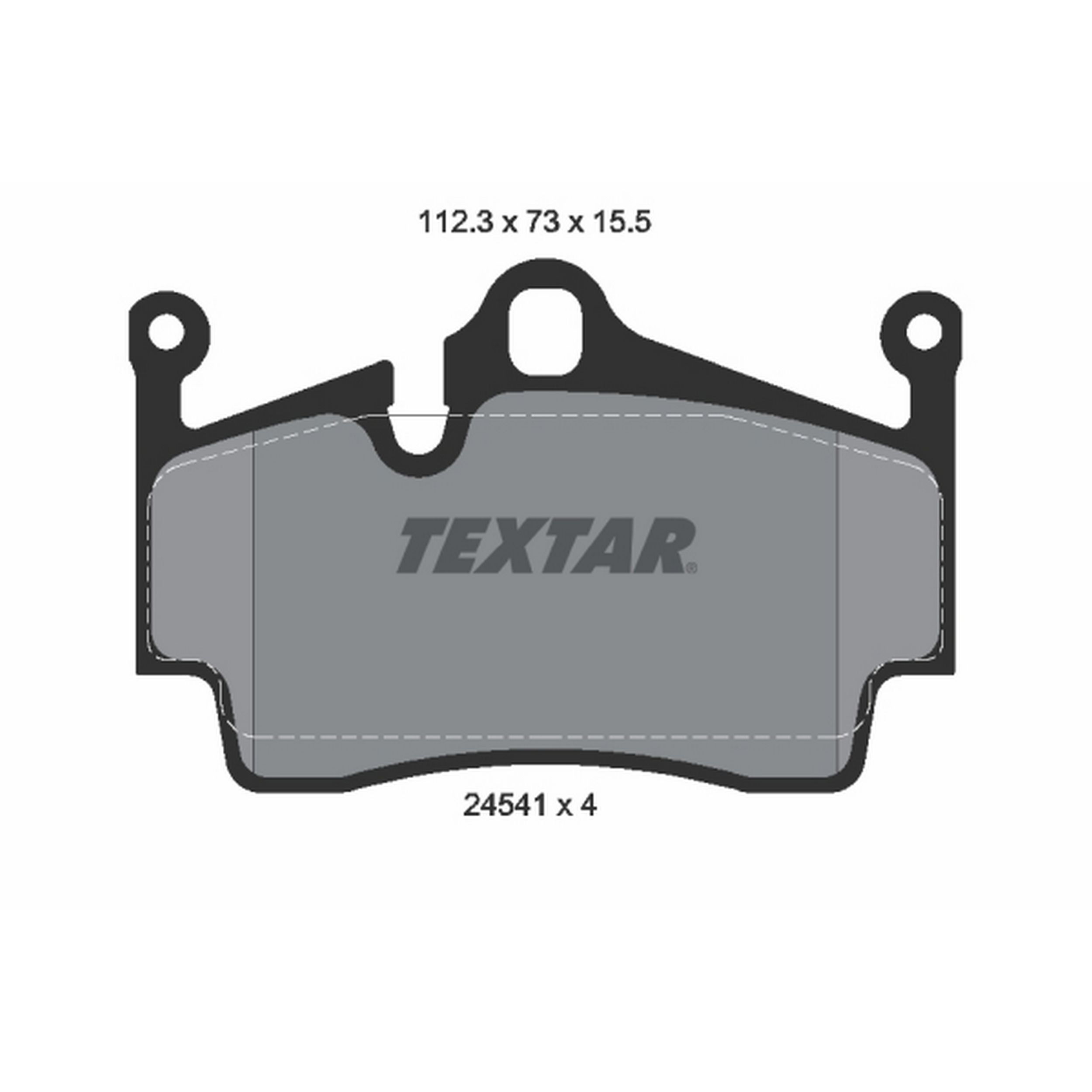 2016, 2015, 2014, 2013, 2012, 2011, 2010, 2009, 2008, 2007, 2006, 2005 Porsche Boxster Boxster Disc Brake Pad Set