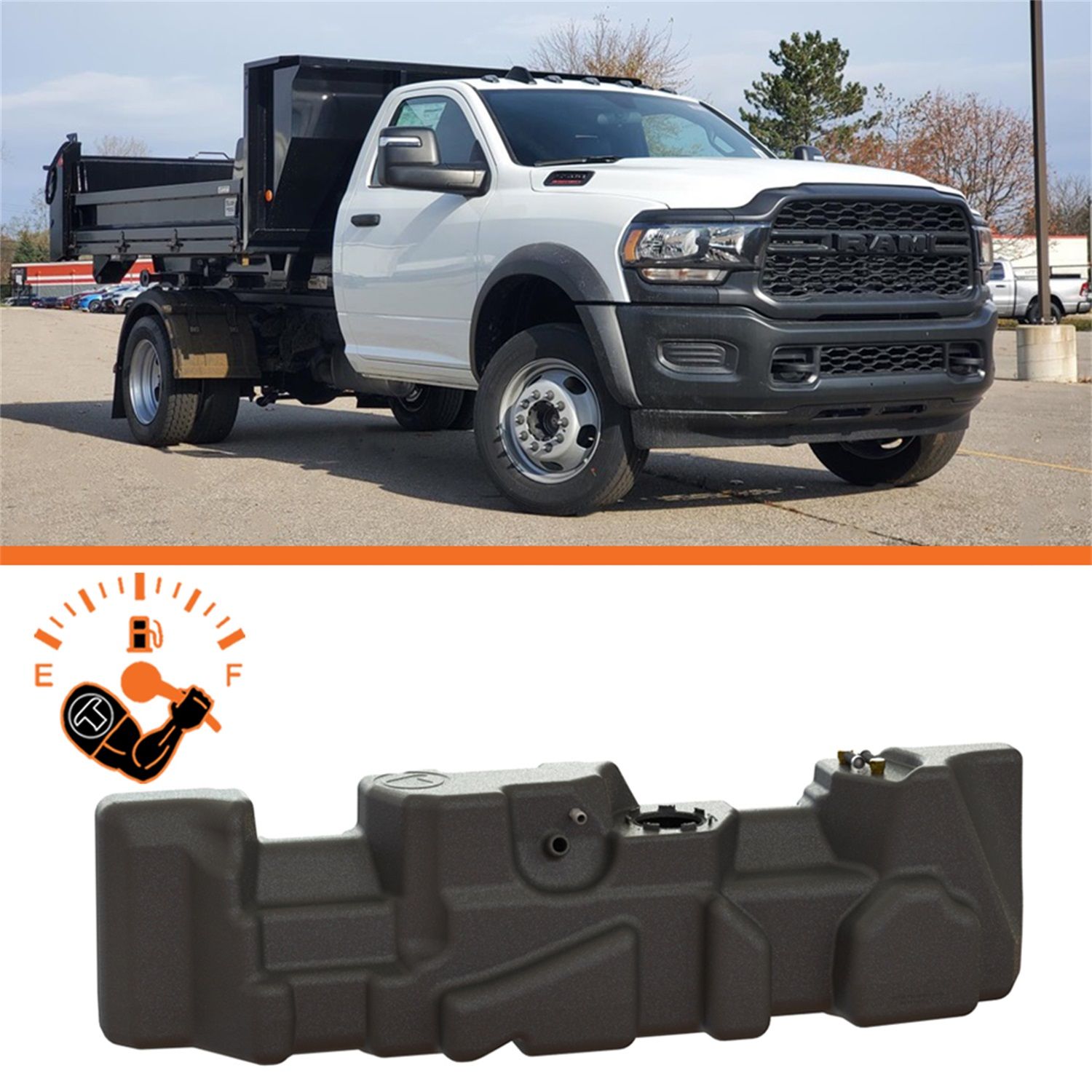2024, 2023, 2022, 2021, 2020, 2019, 2018, 2017, 2016, 2015, 2014, 2013, 2012, 2011 Ram 3500 3500 Fuel Tank
