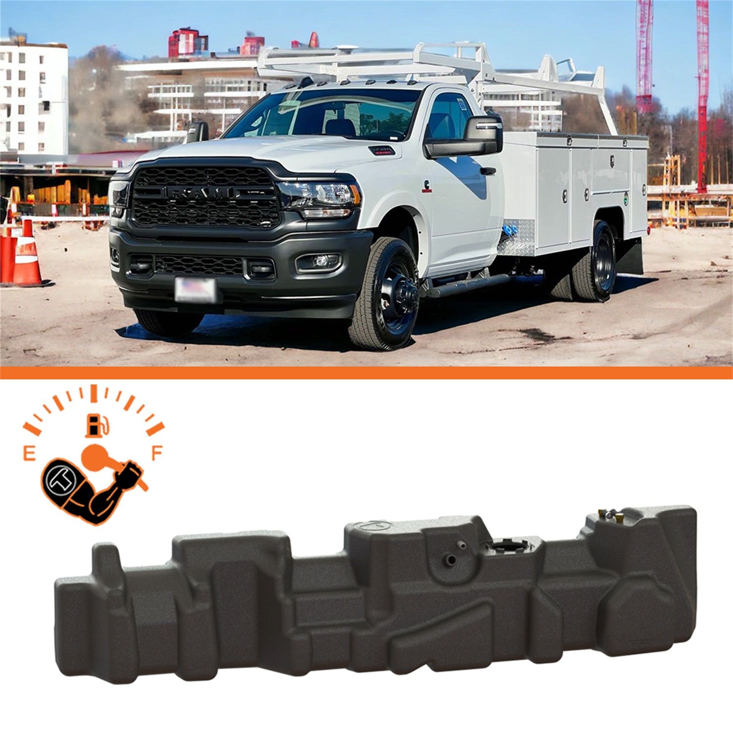 2024, 2023, 2022, 2021, 2020, 2019, 2018, 2017, 2016, 2015, 2014, 2013, 2012, 2011 Ram 3500 4500 Fuel Tank