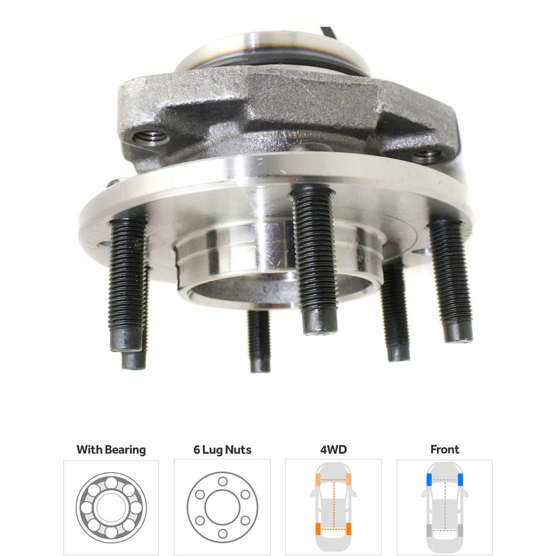 2002-2009 Chevrolet Trailblazer Wheel Hub TrueDrive