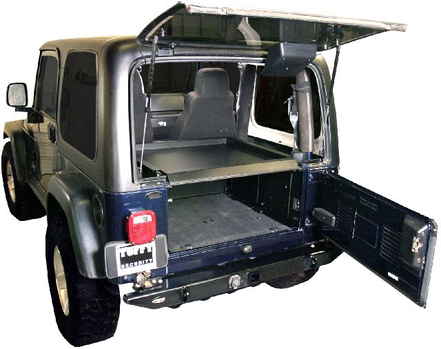 1987-2006 Jeep Wrangler Cargo Area Security Enclosure (Tuffy Security)