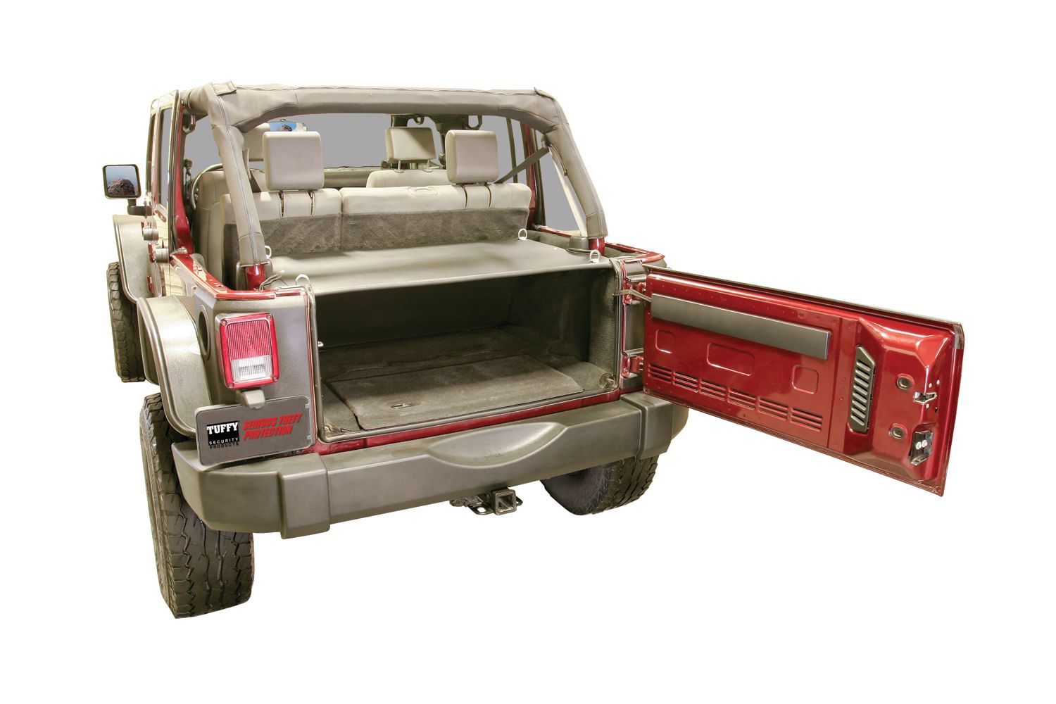 2010, 2009, 2008, 2007 Jeep Wrangler Cargo Area Security Enclosure