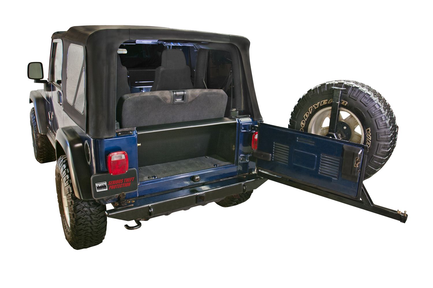 2006, 2005, 2004, 2003, 2002, 2001, 2000, 1999, 1998, 1997 Jeep Wrangler Cargo Area Security Enclosure