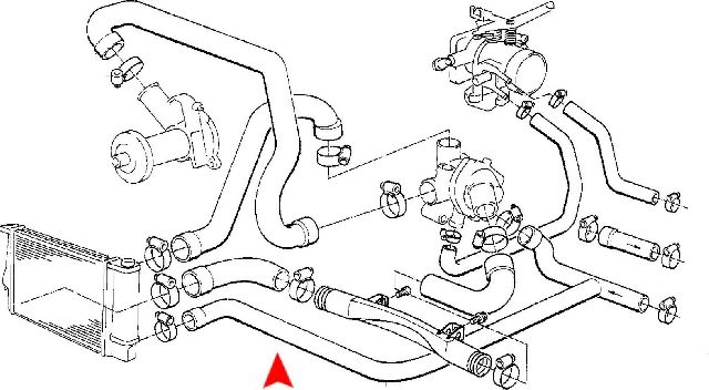 1987 BMW 325e HVAC Heater Hose (URO Parts)