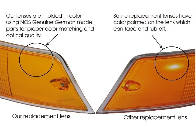 1969-1989 Porsche 911 Tail Light Lens - Right (URO Parts)