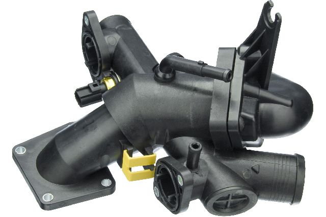 2003-2008 Jaguar S-Type Engine Coolant Thermostat / Water Inlet Assembly (URO Parts)