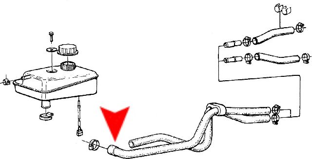 1992-1998 Saab 9000 HVAC Heater Hose - Upper (URO Parts)