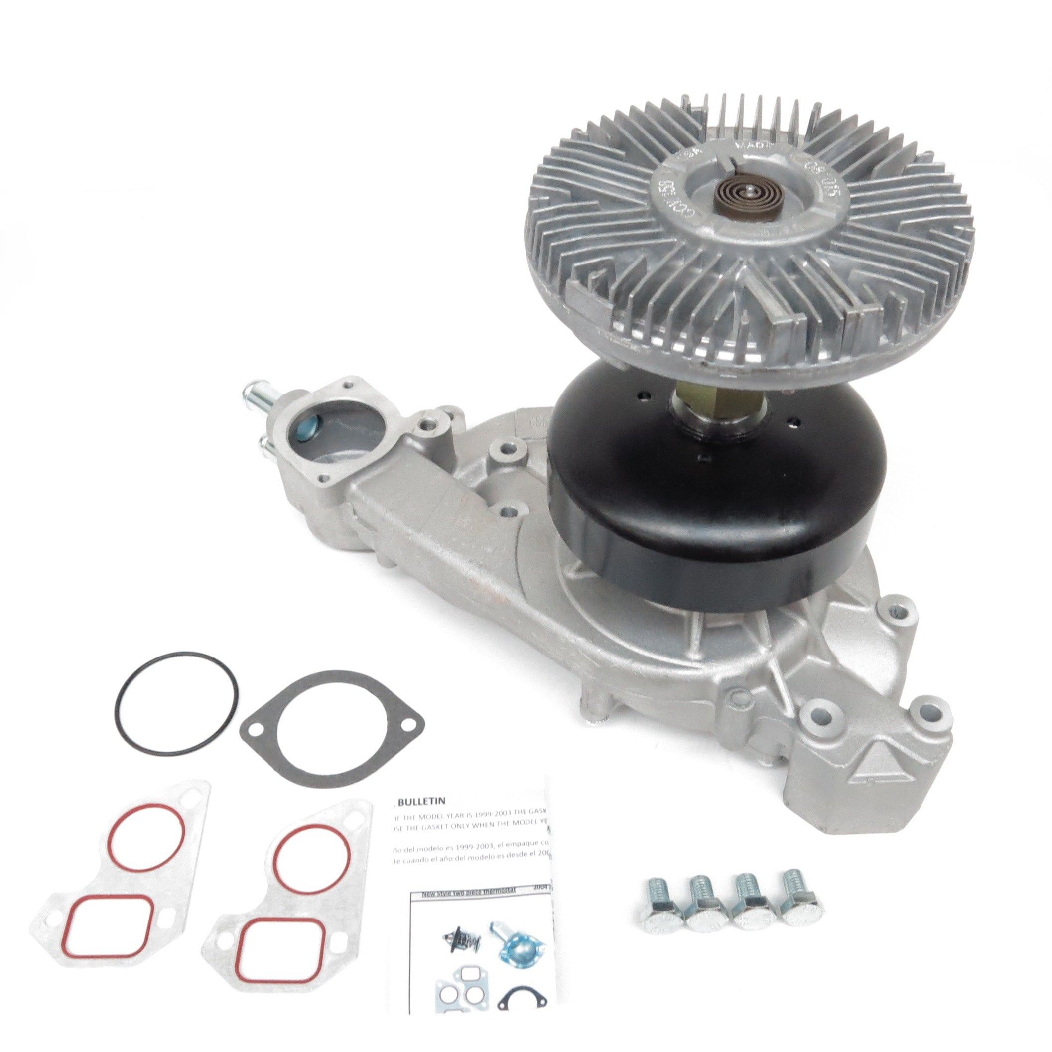 2006, 2005, 2004, 2003 Chevrolet Express 2500 Engine Water Pump with Fan Clutch