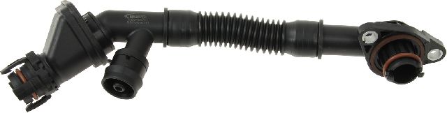 2008-2014 BMW X6 Engine Crankcase Breather Hose - Cylinder Head Cover (Left) To Connector (Vaico)