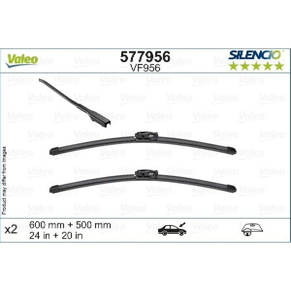 2018-2023 BMW X2 Wiper Blade Set - Front (Valeo)